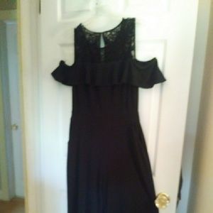 INC International petite M black jumpsuit.